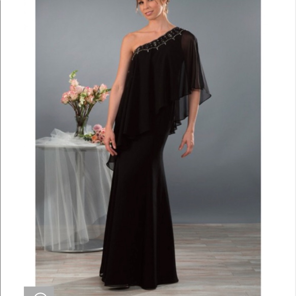 Alfred Angelo 9017 black mother of the bride dress